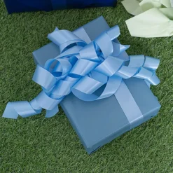 Premium Poly Florist Ribbon Satin Powder Blue (30mmx50m)