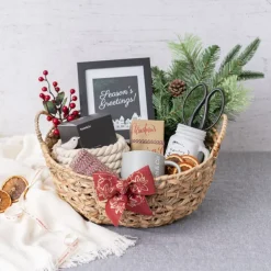 Premium Rattan Large Oval Hamper (40x34x18cmH)