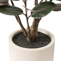 Premium Real Touch Artificial Rubber Tree Green (120cmH)