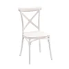 Premium Resin Event Cross Back Chair White (47.5x90cmH)