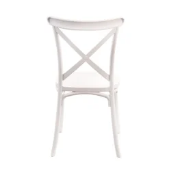 Premium Resin Event Cross Back Chair White (47.5x90cmH)