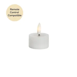 Premium Wax LED Trueflame Tealight 2PK White 4.5DX2.5cmH