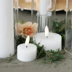 Premium Wax LED Trueflame Tealight Candle 2PK White 7DX3cmH