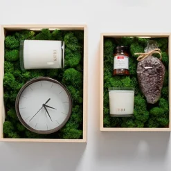 Premium Wooden Crate Box Tray Natural XL Set 2 (48x35x13cmH)