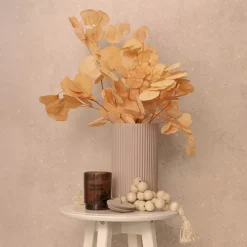 Preserved Dried Apple Leaf Honesty Bunch Peach