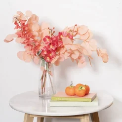 Preserved Dried Apple Leaf Honesty Bunch Soft Pink