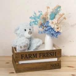 Preserved Dried Baby's Breath Bunch Soft Blue (57cmH)