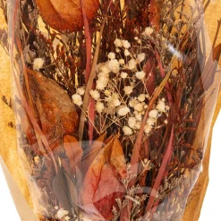 Preserved Dried Mixed Flower Bouquet Orange (38cmH)