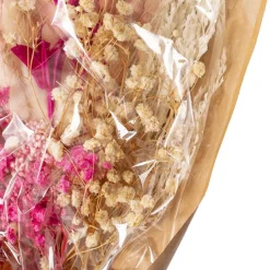 Preserved Dried Mixed Flower Arrangement Soft Pink (55cmH)
