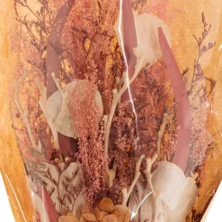 Preserved Dried Mixed Flower Bouquet Pink (38cmH)