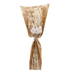 Preserved Dried Mixed Flower Arrangement Creamy White(55cmH)