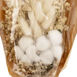 Preserved Dried Mixed Flower Arrangement Creamy White(55cmH)