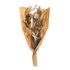 Preserved Dried Mixed Flower Bouquet Blue (38cmH)