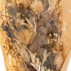 Preserved Dried Mixed Flower Bouquet Blue (38cmH)
