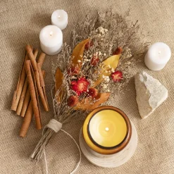 Preserved Dried Mixed Flower Bouquet Red (38cmH)