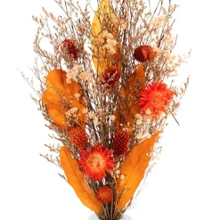 Preserved Dried Mixed Flower Bouquet Red (38cmH)