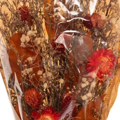 Preserved Dried Mixed Flower Bouquet Red (38cmH)