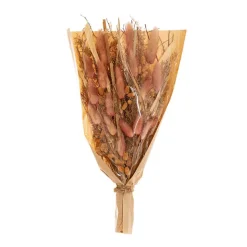 Preserved Dried Mixed Flower Bouquet Beige (38cmH)
