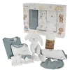 Printed 100% Cotton Baby Gift Box Set 8 Soft Blue