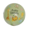 Printed Bubble Balloon 18" Happy Birthday Jungle (46cmD)