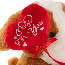Puppy Harrold w Only For You Heart Plush Toy Brown (21cmST)