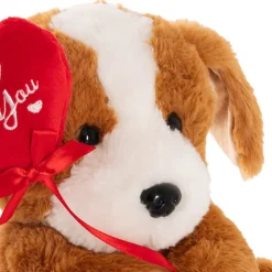 Puppy Harrold w Only For You Heart Plush Toy Brown (21cmST)