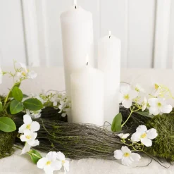 Raspberry Flower Spray White (65cmH)