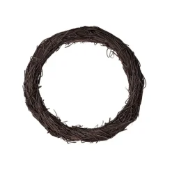 Rattan Base Wreath Brown (40cmD)