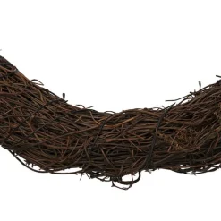 Rattan Base Wreath Brown (30cmD)