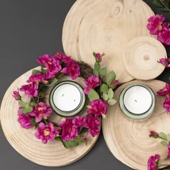 Rattan Base Wreath Brown (20cmD)