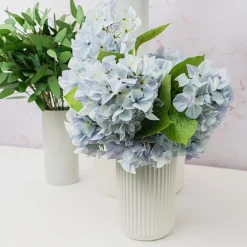 Real Look Hydrangea Soft Cream Blue (16cmDx65cmH)