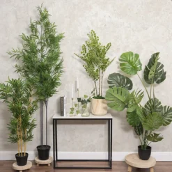 Real Touch 14 Stem Monstera Potted Plant Green (150cmH)