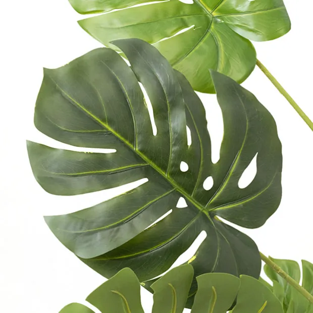 Real Touch 14 Stem Monstera Potted Plant Green (150cmH)