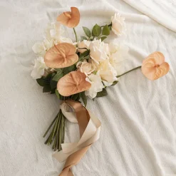 Real Touch Anthurium Caramel Beige (63cmH)