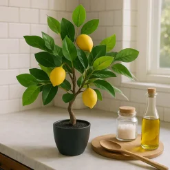 Real Touch Artificial Lemon Tree Potted Green (40cmH)