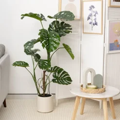 Real Touch Artificial Potted Monstera Green (120cmH)