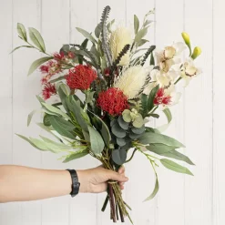 Real Touch Australian Banksia x 2 Head Spray Cream (80cmH)