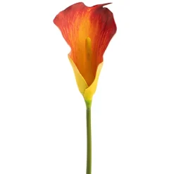 Real Touch Calla Lily Orange Yellow (72cmH)