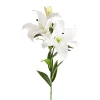 Real Touch 3D Tiger Lily 3 Head White (90cmH)