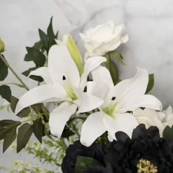 Real Touch 3D Tiger Lily 3 Head White (90cmH)