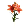 Real Touch 3D Tiger Lily 3 Head Orange (90cmH)