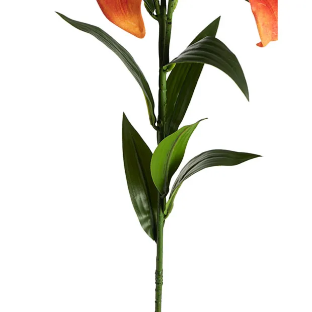 Real Touch 3D Tiger Lily 3 Head Orange (90cmH)
