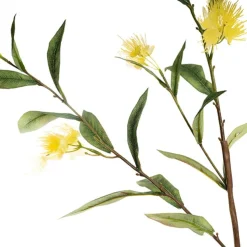 Real Touch Eucalyptus Ficifolia Gum Spray Yellow (110cmH)