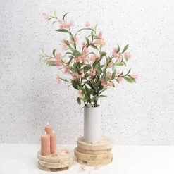 Real Touch Eucalyptus Ficifolia Gum Spray Pink (110cmH)