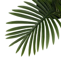 Real Touch Faux Palm Tree in White Pot Green (90cmH)
