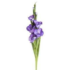 Real Touch Gladiolus x 5 Head Long Stem Purple (82cmH)