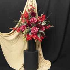 Real Touch Gladiolus x 5 Head Long Stem Red (82cmH)