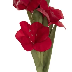 Real Touch Gladiolus x 5 Head Long Stem Red (82cmH)