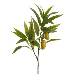 Real Touch Mango Spray Branch Green (73cmH)