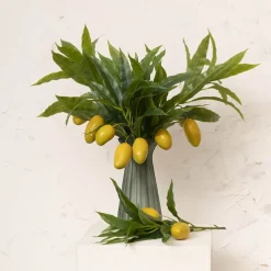 Real Touch Mango Spray Branch Green (73cmH)